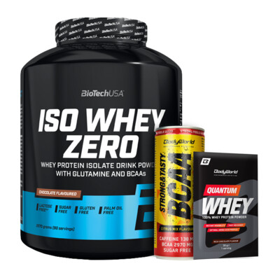 BioTech USA Iso Whey Zero 2270 g + 2 dárky ZDARMA