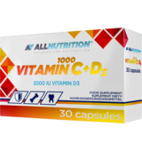 ALLNUTRITION Vitamin C 1000 + D3 30 gélules