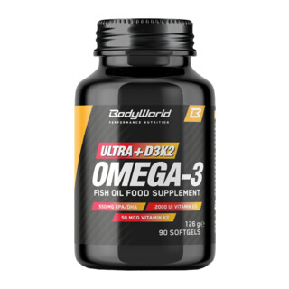 BodyWorld Ultra+D3K2 Omega-3 90 de capsule