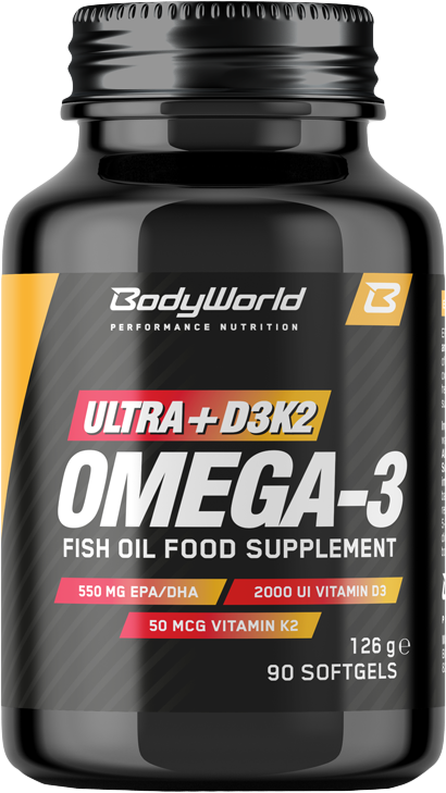 BodyWorld Ultra+D3K2 Omega-3 90 kapsułek