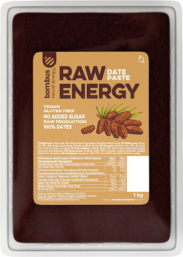 Bombus Surowa energetyczna pasta daktylowa 1000 g daktyle
