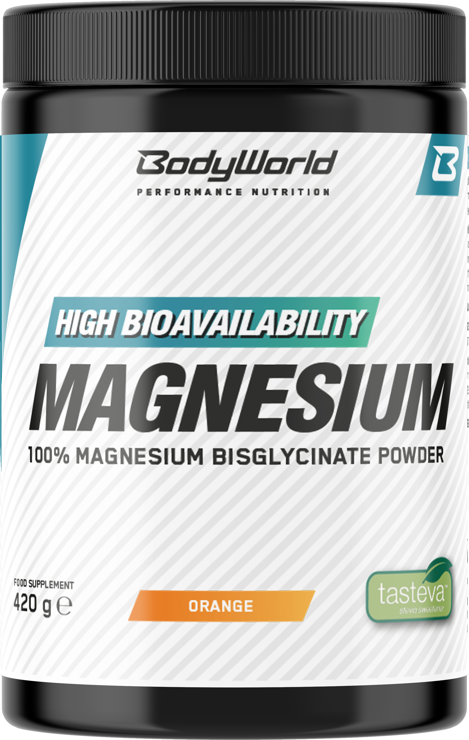 BodyWorld Magnesium Bisglycinate 420 g arancione