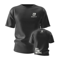 BodyWorld Men's T-shirt Do The Work μαύρο