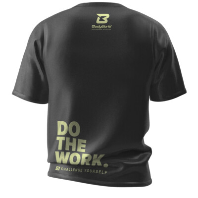 BodyWorld Men's T-shirt Do The Work μαύρο