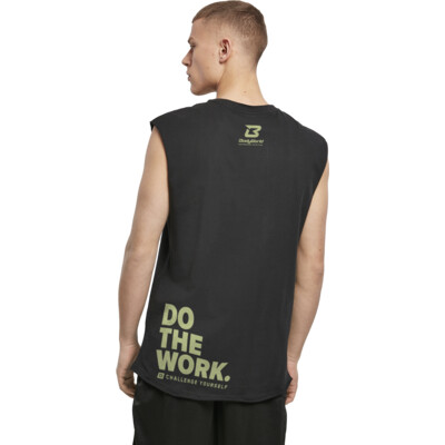 BodyWorld Men's Sleeveless T-shirt Do The Work μαύρο