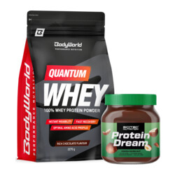 BodyWorld Quantum Whey 2270 g + Protein Dream 400 g GRATIS