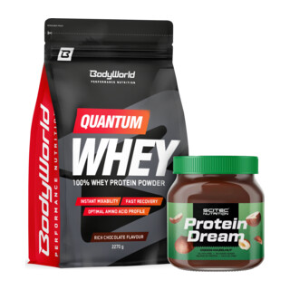 BodyWorld Quantum Whey 2270 g + Protein Dream 400 g FREE