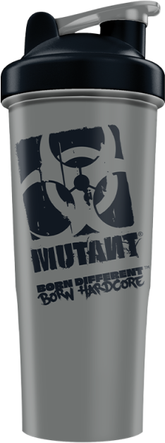 Mutant Born Hardcore Deluxe Shaker Cup 1000 ml przezroczysty czerwony