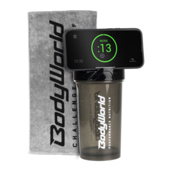 BodyWorld Πετσέτα γυμναστικής BodyWorld 100 x 50 cm + Elite Tripod Shaker 700 ml