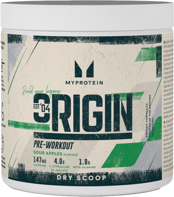 MyProtein Origin Pre-Workout Dry Scoop 288 g sour apple