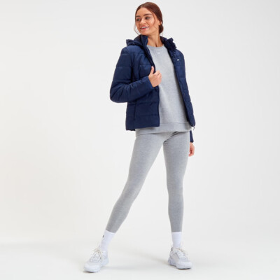 MyProtein Women's Outerwear Lightweight Puffer Jacket navy