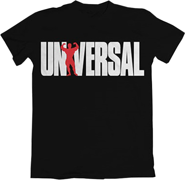 Universal Universal Logo Tee černé S