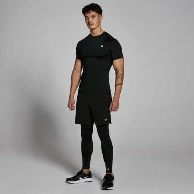 MyProtein Mens Training Short Sleeve Baselayer black