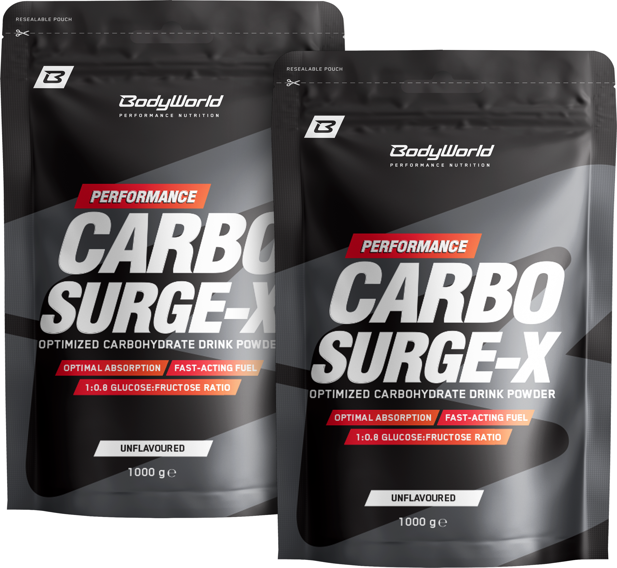 2x BodyWorld Carbo Surge-X 1000 g