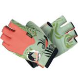 MadMax Women's fitness gloves Rats with Swarovski elements MFG-730 green-orange