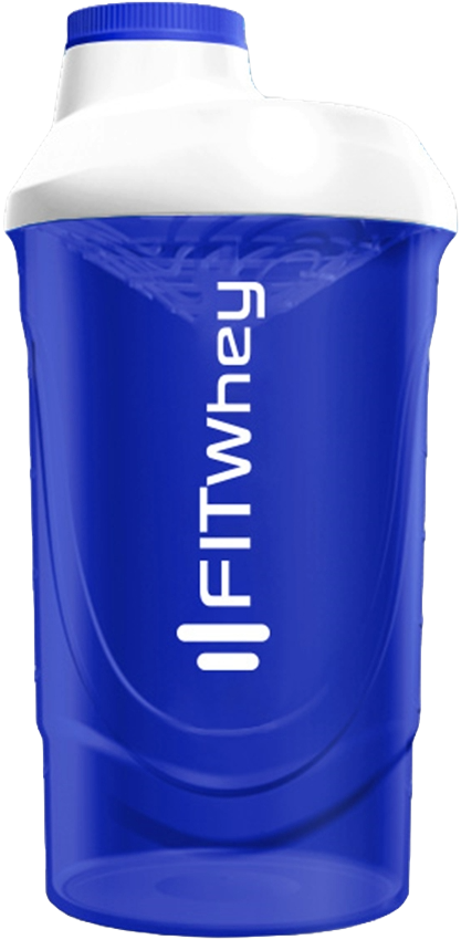 FITWhey Shaker 600 ml albastru