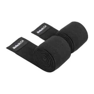 BioTech USA Knee wraps 200 cm μαύρο