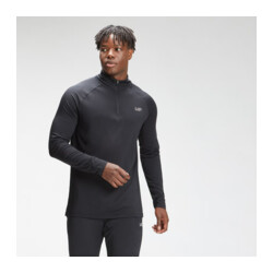 MyProtein Men's Repeat Mark Graphic Training 1/4 Zip črna