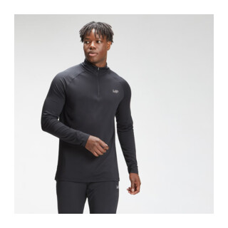 MyProtein Men's Repeat Mark Graphic Training 1/4 Zip črna