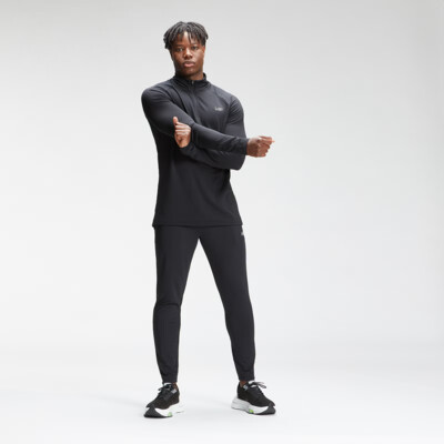 MyProtein Men's Repeat Mark Graphic Training 1/4 Zip črna