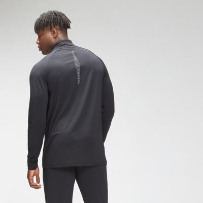 MyProtein Men's Repeat Mark Graphic Training 1/4 Zip črna