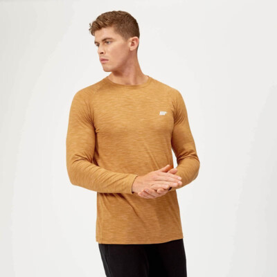 MyProtein Men's Performance Long-Sleeve T-Shirt amber marl