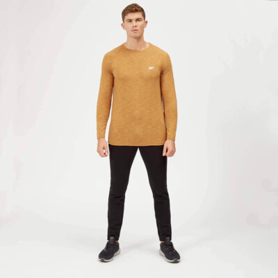 MyProtein Men's Performance Long-Sleeve T-Shirt amber marl