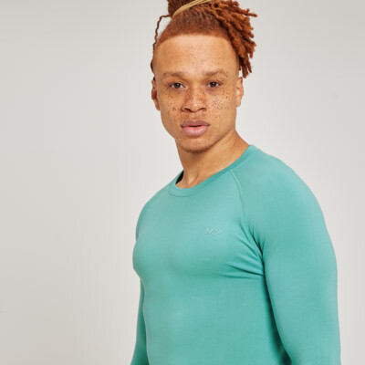 MyProtein Men's Composure Long Sleeve Top vert fumée