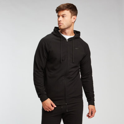 MyProtein Men’s Form Zip Up Hoodie črna