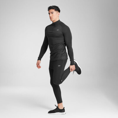 MyProtein Men's Velocity 1/4 Zip schwarz