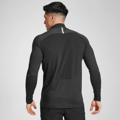 MyProtein Men's Velocity 1/4 Zip schwarz
