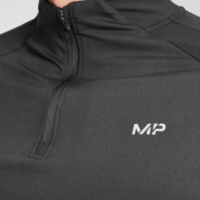 MyProtein Men's Velocity 1/4 Zip schwarz
