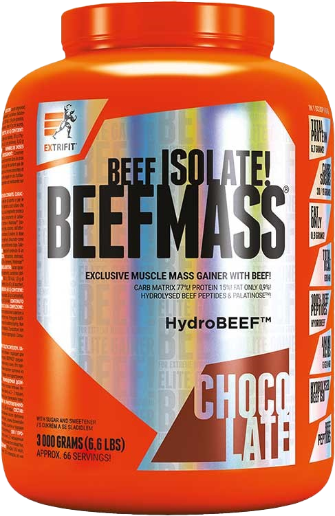 Extrifit BeefMass 3000 g vanília-karamell