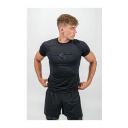 Nebbia Workout Compression T-shirt ENDURANCE 346 sort