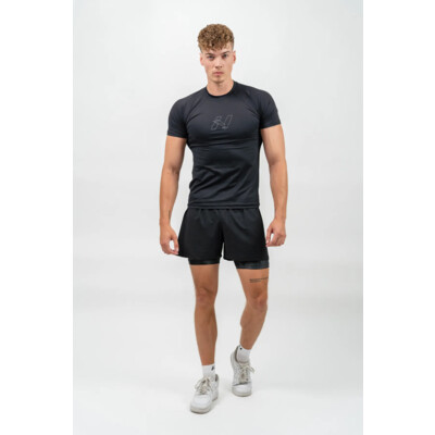Nebbia Workout Compression T-shirt ENDURANCE 346 črna