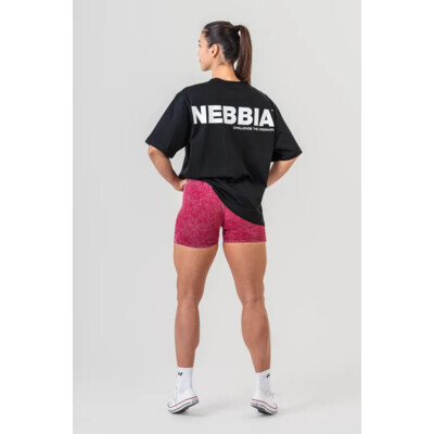 Nebbia Oversized tričko GYM ESSENTIALS 381 černá