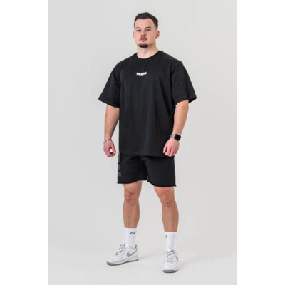 Nebbia Oversized tričko GYM ESSENTIALS 381 černá