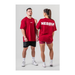 Nebbia Oversized T-Shirt GYM ESSENTIALS 381 mørkerød