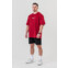 Nebbia Oversized tričko GYM ESSENTIALS 381 tmavě červená