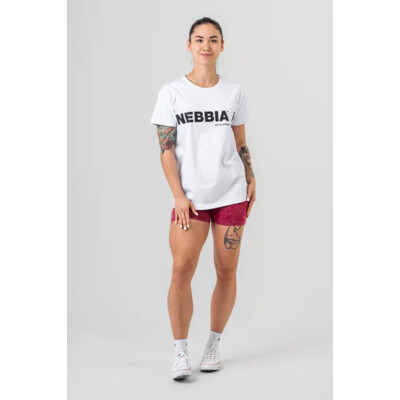 Nebbia Tričko GYM ESSENTIALS 380 bílé