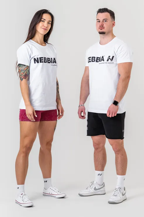 Nebbia T-Shirt GYM ESSENTIALS 380 biały M