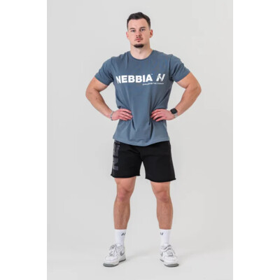 Nebbia Tričko GYM ESSENTIALS 380 šedá