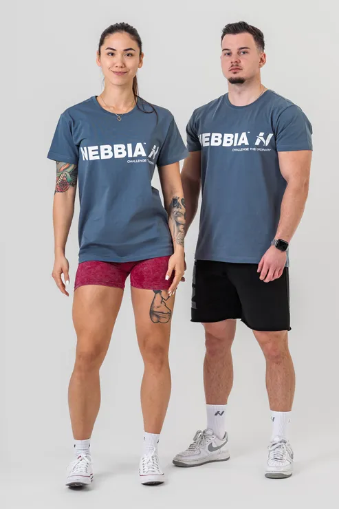 Nebbia T-Shirt GYM ESSENTIALS 380 szary M