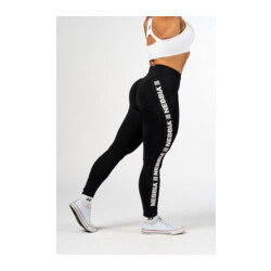 Nebbia High Waisted Side Stripe Leggings ICONIC 209 sort