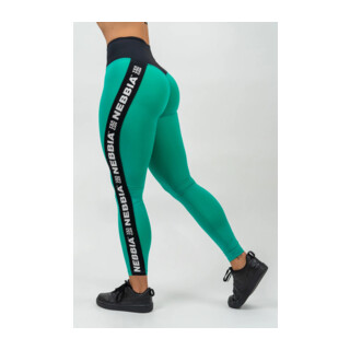 Nebbia High Waisted Side Stripe Leggings ICONIC 209 zelena