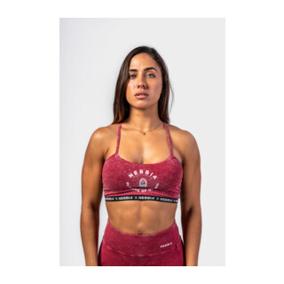 Nebbia Washed Open Back Sports Bra LEGACY 779 rdeča