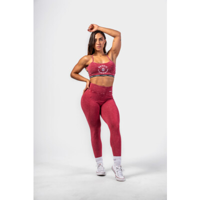 Nebbia Washed Open Back Sports Bra LEGACY 779 rdeča