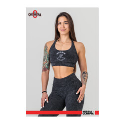 Nebbia Washed Medium-Support Sports Bra GOLDEN AGE 778 sort