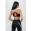Nebbia Medium-Support Criss Cross Sports Bra ICONIC 230 sort