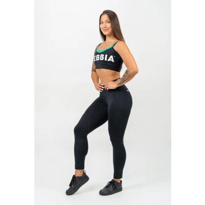 Nebbia High Waisted Leggings LEG DAY GOALS 248 sort
